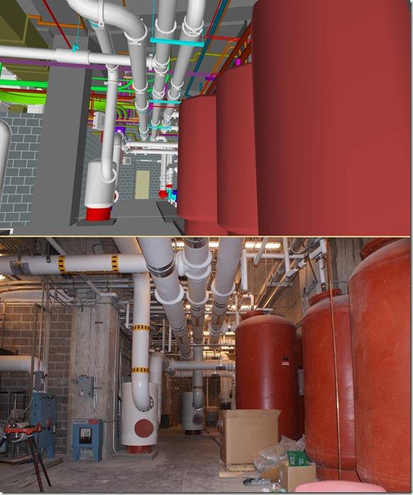 Mechanical room within the stadium Mechanical room within the stadium