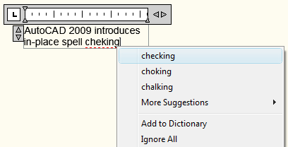 In-place spell checking