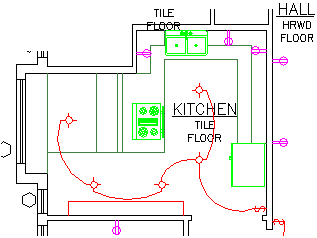 Kitchen after XClipClean has been used